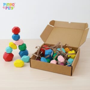 Balancing Wooden Stone 16 Pcs (3 Years+)