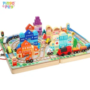 Wooden City Construction & Electric Train Set (3 Years+)